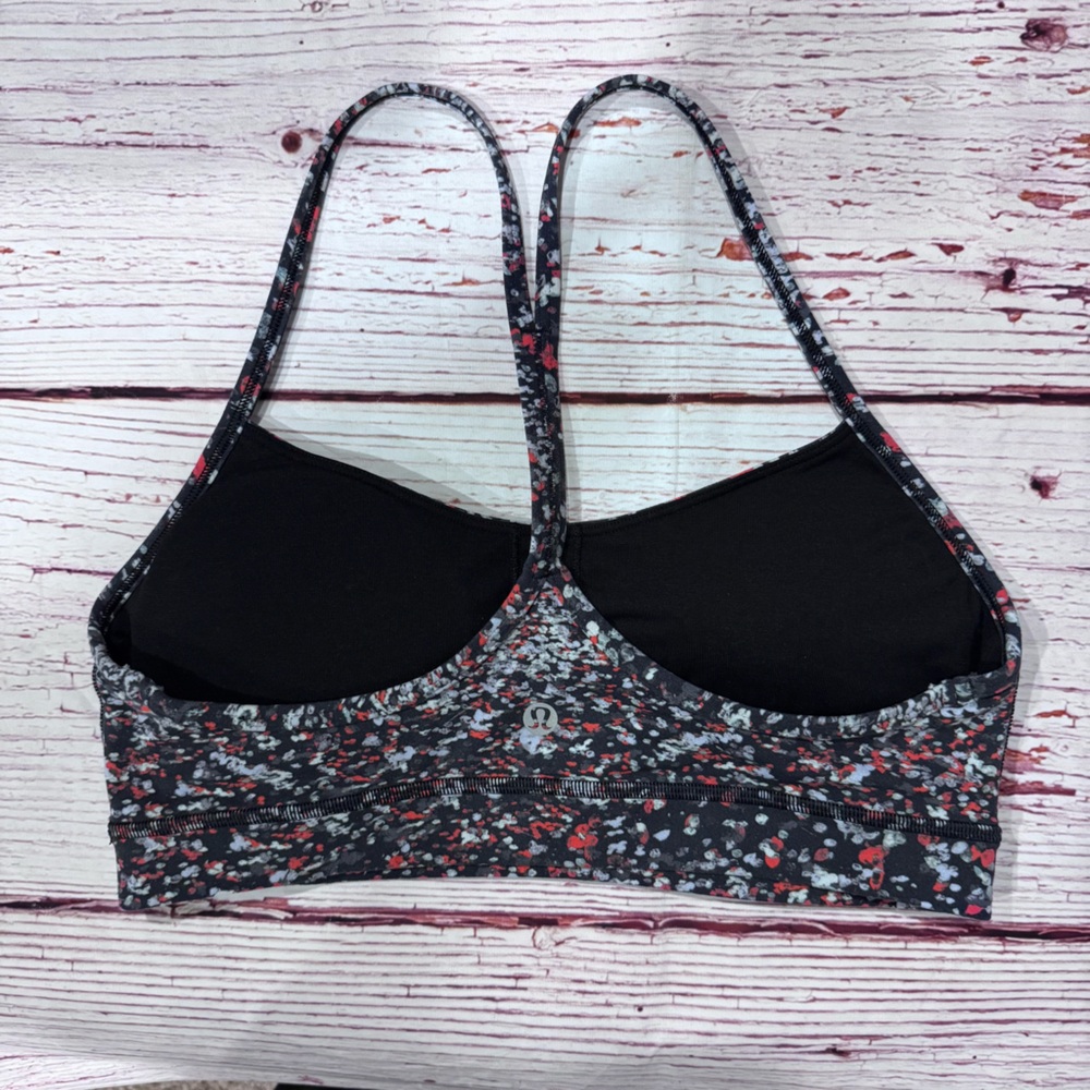 Lululemon Flow Y Bra Nulu Light Support, A–C Cups in Water Blossom Multi Sz 8 - Picture 6 of 8